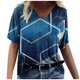 thumbnail image 1 of Blusa informal de manga corta con cuello redondo para mujer con estampado del día de San Valentín OAVQHLG3B Store  lin121212, 1 of 3