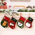 thumbnail image 5 of linyes Small Christmas Socks Christmas Stockings Mini Knitted Christmas Hanging Socks,Christmas Candy Bag Christmas Knitted Doll Gift Bags, for Family Christmas Decoration, 5 of 6