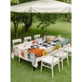 thumbnail image 3 of Outdoor Tablecloth with Umbrella Hole and Zipper, Thanksgiving Rectangle Table Cloth 54x80 Inch Waterproof Tablecloth, Farmhouse Pumpkin Maple Leaf Checkered Picnic Table Cover for Patio Camping, 3 of 7