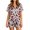 Deep Red, variant on Women's 2-Piece Halloween Pajama Set Short Sleeve Top with Chest Pocket and Matching Shorts Fun Print Sleepwear Loungewear Summer Night for Women Comfy Home Purple S