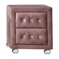 thumbnail image 2 of Pink 2-Drawer Nightstand, 2 of 6