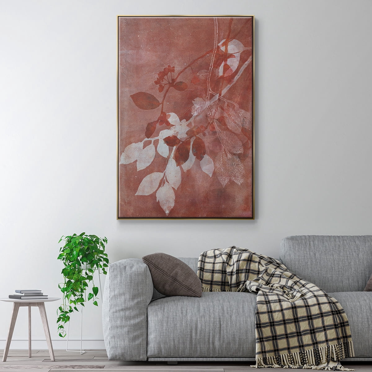 Branching Out XVI Framed Premium Gallery Wrapped Canvas - Ready to Hang - 27 x 41 - Gold Floating Frame