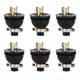 thumbnail image 1 of Enchufe convertidor, 6 piezas 3 pines convertidor Pin enchufe de alimentación enchufe generador diseño elevado, 1 of 14