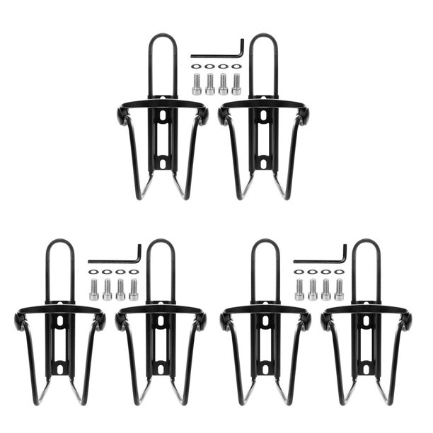Maytalsory 2PCS Water Bottle Holder Bike Bottle Cage Bracket Cycling Aluminum Rack black 3Set