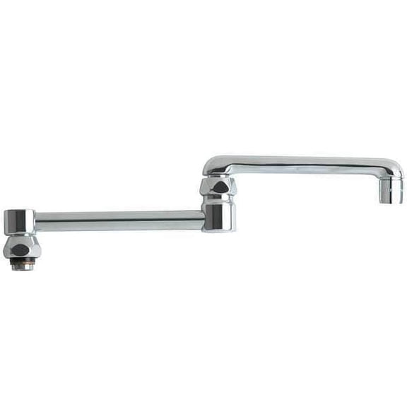 Chicago Faucet Double Jointed Spout, Brass DJ13JKABCP