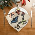 thumbnail image 2 of GZHJMY Butterfly Set Latin Print Cloth Napkin Kitchen Dining Table Collection Festive Holiday Seasonal Spring Summer Gift 6 Pack 20" × 20", 2 of 6