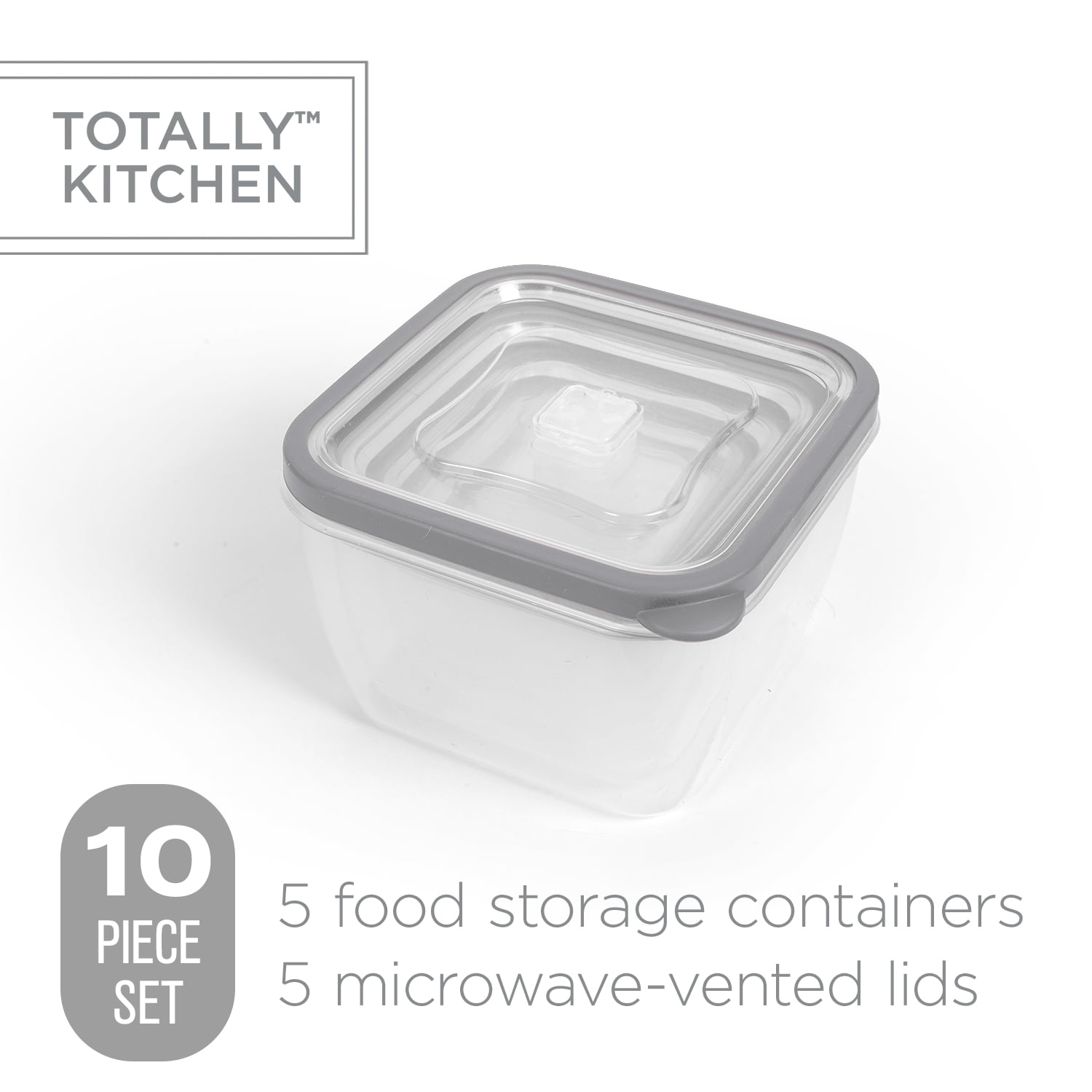 American Raven 10 Piece [BPA Free] Food Storage Containers with Lids,  Plastic Meal Prep Containers, Microwave Safe, Freezer Safe - RangeMe