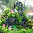 thumbnail image 6 of OUNONA Small Bird Figurines Set of 8 Assorted Colors Moss Landscape Decorations for Garden and Home, 6 of 8
