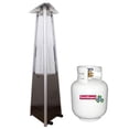 thumbnail image 1 of Calentador de Jardín VentDepot PyramHeater 42000BTUs Gas LP Acero Inoxidable Café, 1 of 3