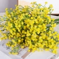 thumbnail image 3 of Zukuco Artificial Baby Breath Gypsophila Flowers Bouquets 20 pcs Real Touch Flowers for Wedding Party DIY Wreath Floral Arrangement Home Decoration (Yellow), 3 of 5