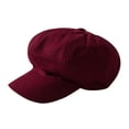 thumbnail image 3 of Beret Berets, Women'S Fashion Beret Woolen Painter Cap All-Match Berets Red, 3 of 6
