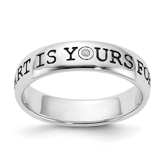 Sterling Silver Diamond Ring