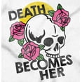 thumbnail image 2 of Death Becomes Her Skull Rose Tattoo Womens Plus Size Graphic Zipper Hoodie Brisco Brands 2X, 2 of 5