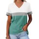 thumbnail image 2 of Camisetas con Cuello en V Mujeres Galaxy Print astral Manga Corta Top, Ligero Y Cómodo de Mujer Camisetas Casuales, 2 of 4