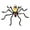 1PCS, variant on HHBEAUTY Halloween Skull Flame Light with 8 Spider Tentacles - Solar Powered Outdoor Lighting Decoration for Halloween Parties, Gardens, and Haunted Displays