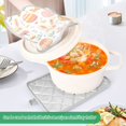 thumbnail image 3 of Yayeee Pot Holders Kitchen Heat Resistant with Pockets 7"x9.8" Cotton Oven Cooking Hot Pads, Pink Easter Eggs, 3 of 7