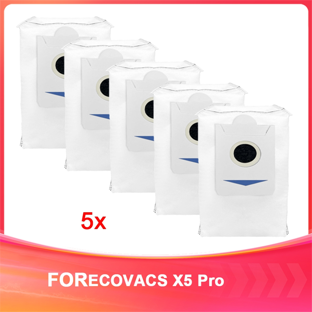 Repuestos para Accesorios de Aspiradora para X5 Pro Repuesto de Bolsa de Polvo de Carbón Activado
