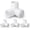 White, variant on 3 Way PVC Pipe Fittings 1/2 Inch, White PVC Elbow Corner Side Outlet Tee Fitting, SCH40 Furniture Grade Pipe Connectors - Fits 1/2" Polyvinyl Chloride Pipes, 4 Pieces