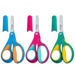 LIVINGO 24 Pack Bulk Kids Scissors for School, Blunt Tip Safety for Toddle  Classroom Crafting, 5 inches, Blue, Yellow, Red 