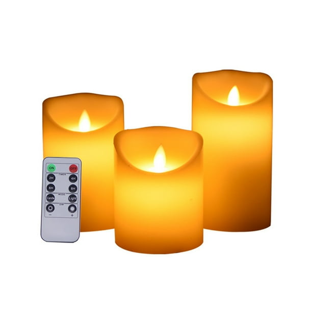 Lot De 6 Bougies LED Rechargeables Avec Télécommande - Idéales Pour Mariage & Déco De Noël