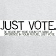 thumbnail image 3 of CafePress - Justvotebanner2 Sweatshirt - Zip Hoodie, Classic Hooded Sweatshirt with Metal Zipper, 3 of 4