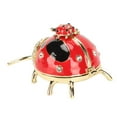 thumbnail image 4 of Caja de Baratijas de Mariquita Bling Bling Caja de Joyería Roja, 4 of 12