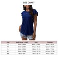 thumbnail image 1 of Blusa de manga corta con volantes, camiseta con mangas con volantes para mujer, camiseta con mangas con volantes para mujer, camiseta de color puro, eficiencia óptima, 1 of 3