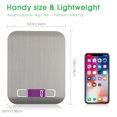 thumbnail image 6 of Topchances Rechargeable Kitchen Scale USB High Precision Backlit LCD Food Scale, 6 of 9