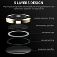 thumbnail image 4 of for Samsung Galaxy Z Fold 4 Camera Lens Protector, 9H Tempered Glass Camera Cover Screen Protector Metal Individual Ring for Samsung Galaxy Z Fold 4 5G 7.6", Gold, 4 of 5