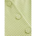 thumbnail image 7 of Women's Gingham Button Front A Line Mini Dress Ninety Eight % Polyester and Two % Spandex for Comfort Effortless Fit, 7 of 7