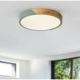 thumbnail image 3 of Aiwen Round LED Flush Mount Ceiling Lamp Modern Light Fixture Green, 3 of 8