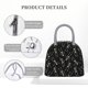 thumbnail image 4 of Balery Happy Skeletons Dancing Bolsa de Almuerzo para Mujeres, Caja de Almuerzo, Bolsa de Almuerzo Pequeña Impermeable, Tote de Almuerzo Reutilizable con Gran Capacidad, 4 of 6