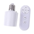 thumbnail image 1 of Base de bombilla con control remoto, larga distancia, sin cableado, adaptador para portalámparas, para garaje, cocina, porche, lavandería, armario., 1 of 8