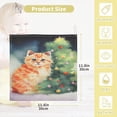 thumbnail image 2 of Dreamtimes 5 PCS Cute Fluffy Kitten Baby Muslin Washcloths, Christmas Tree Face Towel Burp Cloths Ultrasoft Absorbent Cotton Bath Wipes Towels for Newborn Boys Girls, 2 of 7