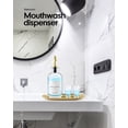 thumbnail image 2 of Dispensador de enjuague bucal Moryimi de vidrio de 500 ml con vasos y bandeja, 2 of 6