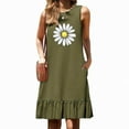 thumbnail image 2 of EINCcm Womens Summer Dresses Casual Floral Dresses Loose Fit Midi Dresses Sleeveless Trendy Summer Beach Clothes with Pocket, 2 of 6