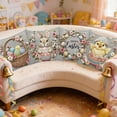 thumbnail image 6 of 4pcs Pillow Covers 18x18, Imitation Embroidery Easter Decorations Throw Pillow Covers, Home Spring Decor for Bedroom Couch Cushion Cover, 6 of 6