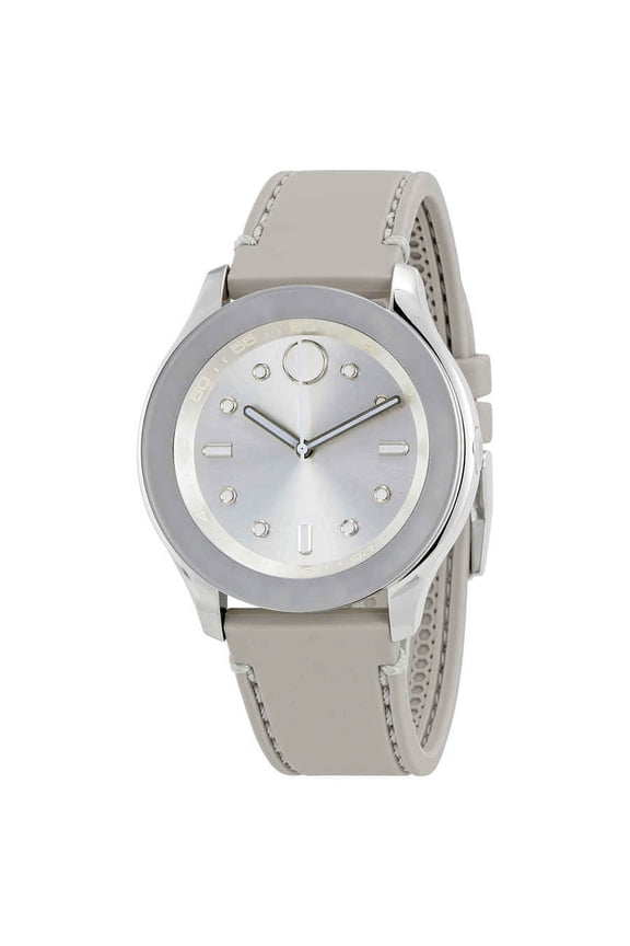 Women's Bold Mid-Sized Gray Silicone 38mm Watch 3600412