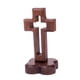 thumbnail image 3 of Cruz de mesa de la Santa Cruz con base para iglesia, sala de estar o armario. ¡Ideal para bodas! Base de flores, 3 of 9