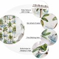 thumbnail image 3 of Summer Palm Trees Bathroom Shower Curtains with 12 Hooks Polyester Waterproof Shower Curtain for Stalls and Bathtubs Pastoral Botanical Tropical Plants Decorative Bathroom Curtain 36x72 Inches, 3 of 9