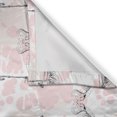 thumbnail image 3 of Ambesonne Flamingo Kitchen Curtains, Hearts Love Valentines, 55"x39", Pale Pink Grey, 3 of 3