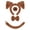 Coffee dog 4pcs set, variant on Dog Costumes for Kids Girls Halloween Cosplay Accessories with Dog Ears Headband Tail Tutu Skirts Set