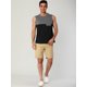 thumbnail image 4 of Lars Amadeus Chaleco sin mangas del cuello redondo de la camiseta sin mangas del bloque del color de los hombres con el bolsillo Gris negro M Unique Bargains Camiseta, 4 of 6