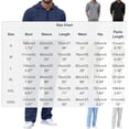 thumbnail image 3 of SOOMLON Matching Set Men Big and Tall Zip Long Sleeve Hoodie Shirt Elastic Waist Linen Pants Summer 2 Piece Outfits Sets, 3 of 6