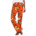 thumbnail image 5 of Leesechin Halloween Pajamas Pants for Women Men Cartoon Lounge Pj Print Pants Causal Sleep, 5 of 7
