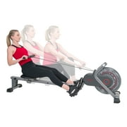 Sunny Health & Fitness Space Efficient Magnetic Rowing Machine Rower for Home Workouts and Stamina Exercise, SF-RW520050