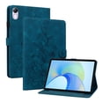 thumbnail image 2 of Case for Honor Pad X9/ Pad X8 Pro 11.5 inch 2023, Embossed Flower PU Leather Flip Wallet Folio Stand Cover, Blue, 2 of 7