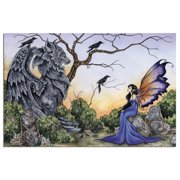 Tree-Free Greetings The Stone Guardian & Fairy econotes Blank Note Cards-FS64575