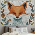 thumbnail image 2 of Orinice Fox Leaves Twigs Graphic Tapestry Wall Hanging for Home Decor, Unique Style for Living Room Bedroom Apartment, Dorm Wall Decor Art, 4 Sizes Available 40x30inch, 2 of 6