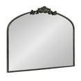 thumbnail image 5 of Kate and Laurel Arendahl Ornate Traditional Arched Mirror, 36 x 29, Black, Decorative Baroque Style Arched Wall Mirror with Wide Frame and Ornamental Crown, 5 of 9